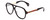 Profile View of GUCCI GG0463S Designer Bi-Focal Prescription Rx Eyeglasses in Gloss Black Red Stripe Gold Unisex Aviator Full Rim Acetate 58 mm