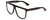 Profile View of GUCCI GG0582S Designer Reading Eye Glasses in Gloss Black Gold Logo Mens Square Full Rim Acetate 61 mm