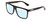 Profile View of GUCCI GG0748S Designer Progressive Lens Blue Light Blocking Eyeglasses in Gloss Black Gold Logo Mens Square Full Rim Acetate 59 mm
