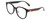 Profile View of GUCCI GG0854SK Designer Bi-Focal Prescription Rx Eyeglasses in Gloss Black Red Stripe Green Gold Logo Ladies Cateye Full Rim Acetate 56 mm