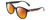 Profile View of GUCCI GG0854SK Designer Polarized Sunglasses with Custom Cut Red Mirror Lenses in Gloss Black Red Stripe Green Gold Logo Ladies Cateye Full Rim Acetate 56 mm