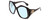 Profile View of GUCCI GG0875S Designer Progressive Lens Blue Light Blocking Eyeglasses in Gloss Black Gold Logo Hexagon Ladies Oversized Full Rim Acetate 62 mm