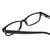 Close Up View of Ernest Hemingway H4910 Designer Reading Eye Glasses with Custom Cut Powered Lenses in Gloss Black/Silver Accents Unisex Rectangle Full Rim Acetate 51 mm