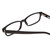 Close Up View of Ernest Hemingway H4910 Designer Single Vision Prescription Rx Eyeglasses in Gloss Black/Silver Accents Unisex Rectangle Full Rim Acetate 51 mm