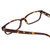 Close Up View of Ernest Hemingway H4910 Designer Single Vision Prescription Rx Eyeglasses in Gloss Amber Brown Tortoise Havana/Gold Accents Unisex Rectangle Full Rim Acetate 51 mm