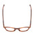 Top View of Ernest Hemingway H4912 Designer Reading Eye Glasses with Custom Cut Powered Lenses in Blonde Amber Brown Marbled Lines/Silver Accents Unisex Round Full Rim Acetate 47 mm