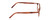 Side View of Ernest Hemingway H4912 Designer Blue Light Blocking Eyeglasses in Blonde Amber Brown Marbled Lines/Silver Accents Unisex Round Full Rim Acetate 47 mm