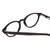 Close Up View of Ernest Hemingway 4912 Unisex Round Eyeglasses in Gloss Black/Silver Accents 47mm