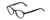 Profile View of Ernest Hemingway H4912 Designer Bi-Focal Prescription Rx Eyeglasses in Gloss Black/Silver Accents Unisex Round Full Rim Acetate 47 mm