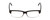 Front View of Ernest Hemingway H4913 Designer Reading Eye Glasses with Custom Cut Powered Lenses in Gloss Black Clear Crystal 2 Tone/Silver Studs Unisex Rectangle Full Rim Acetate 50 mm