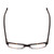 Top View of Ernest Hemingway 4913 Unisex Eyeglasses Amber Brown Tortoise Crystal/Silver 50mm