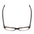 Top View of Ernest Hemingway H4913 Designer Reading Eye Glasses with Custom Cut Powered Lenses in Gloss Amber Brown Tortoise Havana Clear Crystal 2 Tone/Silver Studs Unisex Rectangle Full Rim Acetate 50 mm
