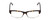 Front View of Ernest Hemingway H4913 Designer Single Vision Prescription Rx Eyeglasses in Gloss Amber Brown Tortoise Havana Clear Crystal 2 Tone/Silver Studs Unisex Rectangle Full Rim Acetate 50 mm