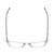 Top View of Ernest Hemingway H4876 Designer Reading Eye Glasses with Custom Cut Powered Lenses in Clear Crystal/Silver Accents Unisex Cateye Full Rim Acetate 53 mm