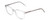 Profile View of Ernest Hemingway H4876 Designer Single Vision Prescription Rx Eyeglasses in Clear Crystal/Silver Accents Unisex Cateye Full Rim Acetate 53 mm