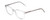 Profile View of Ernest Hemingway H4876 Designer Progressive Lens Prescription Rx Eyeglasses in Clear Crystal/Silver Accents Unisex Cateye Full Rim Acetate 53 mm