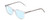 Profile View of Ernest Hemingway H4876 Designer Blue Light Blocking Eyeglasses in Clear Crystal/Silver Accents Unisex Cateye Full Rim Acetate 53 mm