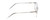 Side View of Ernest Hemingway H4876 Designer Blue Light Blocking Eyeglasses in Clear Crystal/Silver Accents Unisex Cateye Full Rim Acetate 53 mm
