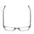 Top View of Ernest Hemingway 4876 Unisex Cateye Eyeglasses in Light Grey Crystal/Silver 53mm