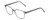 Profile View of Ernest Hemingway H4876 Designer Single Vision Prescription Rx Eyeglasses in Light Grey Crystal/Silver Accents Unisex Cateye Full Rim Acetate 53 mm