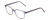 Profile View of Ernest Hemingway H4876 Designer Blue Light Blocking Eyeglasses in Light Grey Crystal/Silver Accents Unisex Cateye Full Rim Acetate 53 mm
