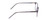 Side View of Ernest Hemingway H4876 Designer Blue Light Blocking Eyeglasses in Light Grey Crystal/Silver Accents Unisex Cateye Full Rim Acetate 53 mm