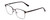 Profile View of Ernest Hemingway H4890 Designer Reading Eye Glasses with Custom Cut Powered Lenses in Gloss Black/Shiny Gun Metal Unisex Cateye Full Rim Stainless Steel 53 mm