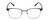 Front View of Ernest Hemingway H4890 Designer Bi-Focal Prescription Rx Eyeglasses in Gloss Black/Shiny Gun Metal Unisex Cateye Full Rim Stainless Steel 53 mm