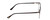 Side View of Ernest Hemingway H4890 Designer Progressive Lens Blue Light Blocking Eyeglasses in Gloss Black/Shiny Gun Metal Unisex Cateye Full Rim Stainless Steel 53 mm