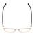 Top View of Ernest Hemingway H4890 Designer Single Vision Prescription Rx Eyeglasses in Gloss Black/Shiny Gold Unisex Cateye Full Rim Stainless Steel 53 mm