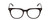Front View of Ernest Hemingway H4900 Designer Reading Eye Glasses with Custom Cut Powered Lenses in Gloss Black/Silver Accents Unisex Cateye Full Rim Acetate 52 mm