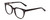 Profile View of Ernest Hemingway H4900 Designer Single Vision Prescription Rx Eyeglasses in Gloss Black/Silver Accents Unisex Cateye Full Rim Acetate 52 mm