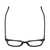 Top View of Ernest Hemingway H4900 Designer Bi-Focal Prescription Rx Eyeglasses in Gloss Black/Silver Accents Unisex Cateye Full Rim Acetate 52 mm