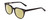 Profile View of Ernest Hemingway H4900 Designer Polarized Reading Sunglasses with Custom Cut Powered Sun Flower Yellow Lenses in Gloss Black/Silver Accents Unisex Cateye Full Rim Acetate 52 mm