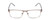 Front View of Ernest Hemingway H4902 Designer Reading Eye Glasses with Custom Cut Powered Lenses in Matte Satin Silver/Clear Crystal Mens Rectangle Full Rim Stainless Steel 57 mm