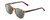 Profile View of Ernest Hemingway H4903 Designer Polarized Sunglasses with Custom Cut Smoke Grey Lenses in Demi-Tortoise Havana Brown Ladies Cateye Full Rim Acetate 49 mm