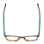 Top View of Ernest Hemingway H4903 Designer Reading Eye Glasses with Custom Cut Powered Lenses in Demi-Tortoise Havana Blue Ladies Cateye Full Rim Acetate 49 mm