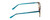 Side View of Ernest Hemingway H4903 Designer Single Vision Prescription Rx Eyeglasses in Demi-Tortoise Havana Blue Ladies Cateye Full Rim Acetate 49 mm
