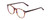 Profile View of Ernest Hemingway H4903 Designer Reading Eye Glasses with Custom Cut Powered Lenses in Demi-Tortoise Havana Mauve Purple Ladies Cateye Full Rim Acetate 49 mm