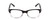 Front View of Ernest Hemingway H4906 Designer Reading Eye Glasses with Custom Cut Powered Lenses in Gloss Black Clear Crystal 2 Tone/Silver Studs Unisex Cateye Full Rim Acetate 51 mm