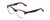 Profile View of Ernest Hemingway H4906 Unisex Cateye Eyeglasses Brown Tortoise Crystal/Gold 51mm