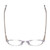 Top View of Ernest Hemingway H4907 Designer Single Vision Prescription Rx Eyeglasses in Clear Crystal Ladies Round Full Rim Acetate 48 mm