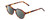 Profile View of Ernest Hemingway H4907 Designer Polarized Sunglasses with Custom Cut Smoke Grey Lenses in Tortoise Havana Ladies Round Full Rim Acetate 48 mm