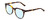 Profile View of Ernest Hemingway H4900 Designer Blue Light Blocking Eyeglasses in Gloss Brown Amber Tortoise Havana/Silver Accents Unisex Cateye Full Rim Acetate 52 mm