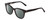 Profile View of Ernest Hemingway H4901 Designer Polarized Sunglasses with Custom Cut Smoke Grey Lenses in Gloss Black Ladies Cateye Full Rim Acetate 51 mm