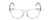 Front View of Ernest Hemingway H4901 Designer Single Vision Prescription Rx Eyeglasses in Clear Crystal/Silver Glitter Accent Ladies Cateye Full Rim Acetate 51 mm