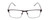 Front View of Ernest Hemingway H4902 Designer Progressive Lens Prescription Rx Eyeglasses in Matte Satin Black/Clear Crystal Mens Rectangle Full Rim Stainless Steel 57 mm