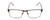 Front View of Ernest Hemingway H4902 Designer Single Vision Prescription Rx Eyeglasses in Matte Satin Brown/Clear Crystal Mens Rectangle Full Rim Stainless Steel 57 mm