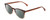 Profile View of Ernest Hemingway H4873 Designer Polarized Reading Sunglasses with Custom Cut Powered Smoke Grey Lenses in Claret Red Fade Unisex Cateye Full Rim Acetate 51 mm
