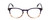 Front View of Ernest Hemingway H4873 Designer Single Vision Prescription Rx Eyeglasses in Navy Blue Fade Unisex Cateye Full Rim Acetate 51 mm